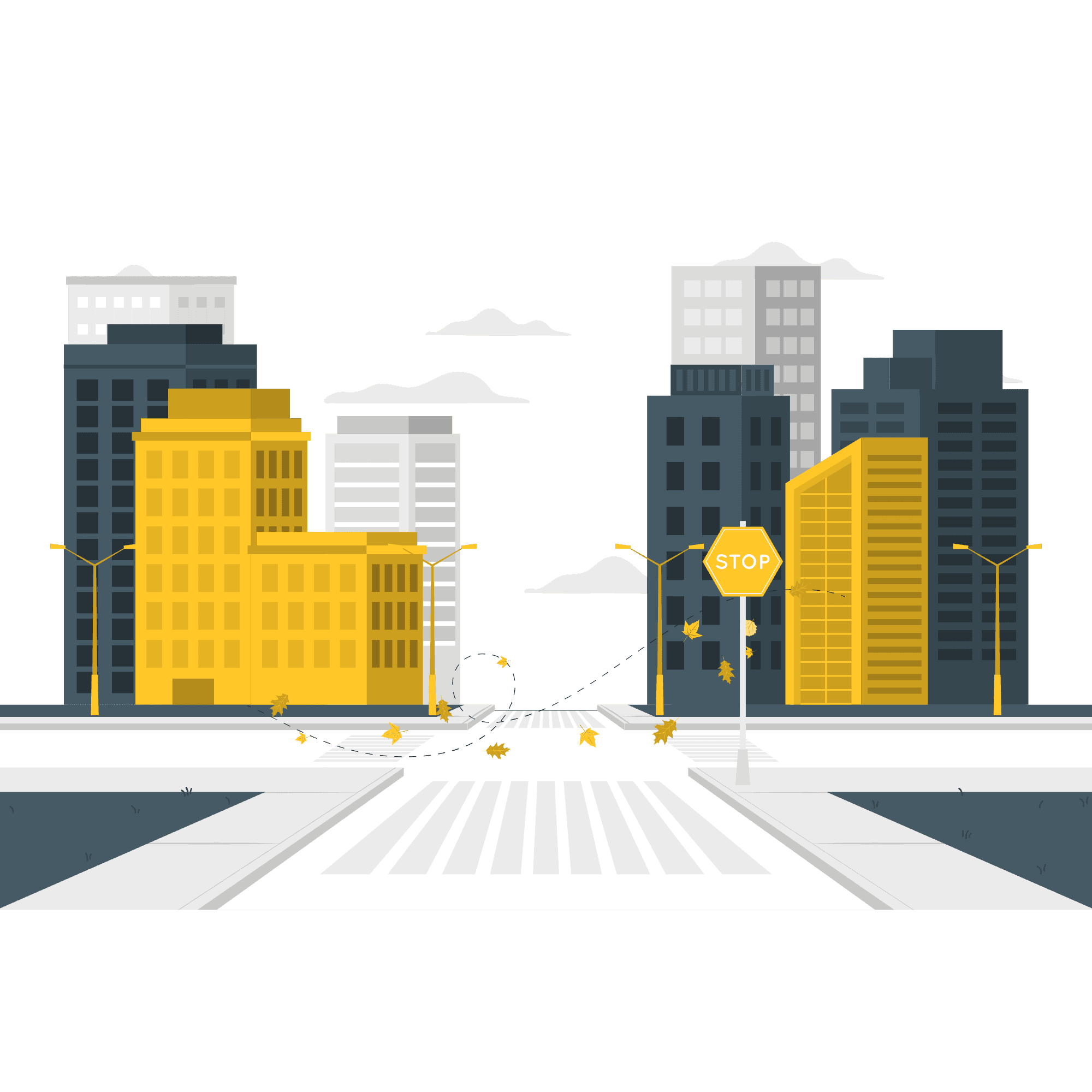 City street illustration